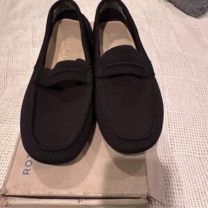 Rothy’s black driving moccasin loafers
